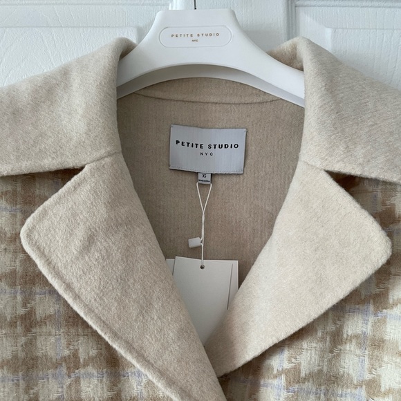 Petite Studio Double sided beige wool coat size xs - Picture 4 of 11